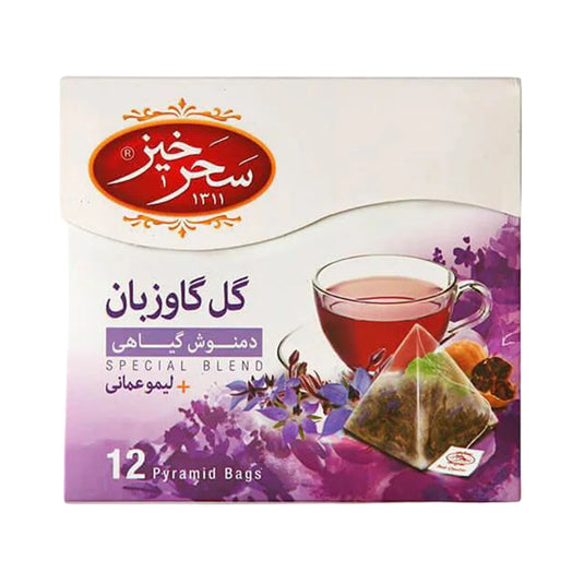 Saharkhiz Herbal Infusion Tea with Lime 12 Pyramid Bags