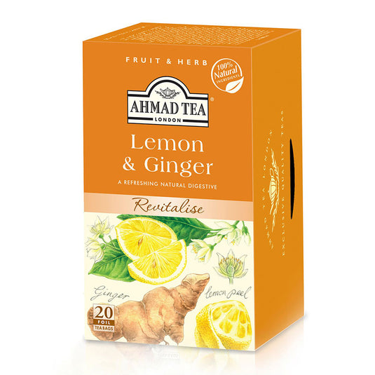 Ahmad Herbal Tea Ginger Lemon 20 Bags