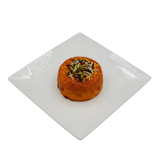 Saffron Rice Cake with Chicken(Tahchin)