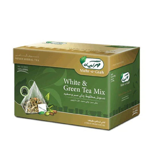 Mehr-e-Giah Herbal Tea Green & white 14 Bags