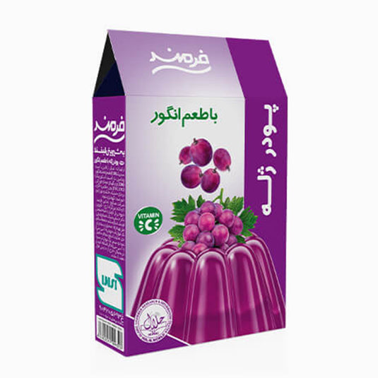 Farmand Jelly Powder Grape Flavored 100 gr