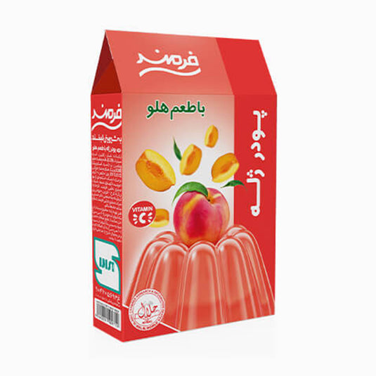 Farmand Jelly Powder Peach Flavored 100 gr