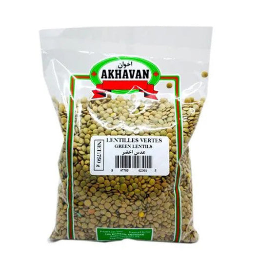 Akhavan Green lentil large 750 gr