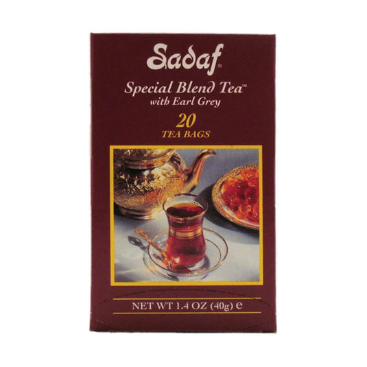 Sadaf Tea Earl Grey Tea Loose Leaf in Tin 500 Grams