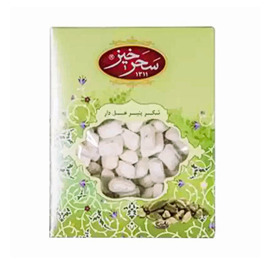 Saharkhize Rock Candy Cardamom Cristal Rock Candy 700 Grams
