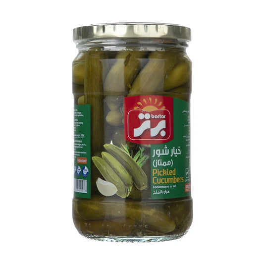 Bartar Pickel Cucamber Momtaz Pickel Cucamber 670 Grams Jar of Pickles