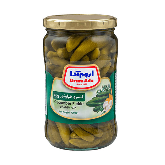 Urum Ada Pickel Cucamber Vizheh Pickel Cucamber 700 Grams Jar of Pickles