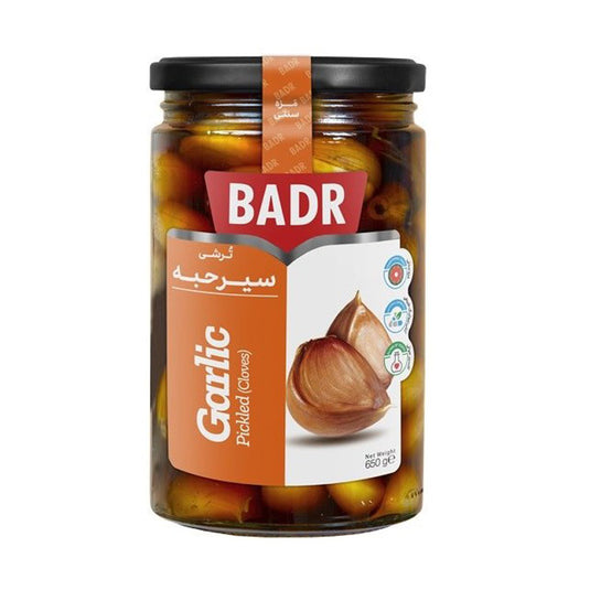 Badr Pichels Brown Garlick Pichels 650 Grams Jar of Pichls