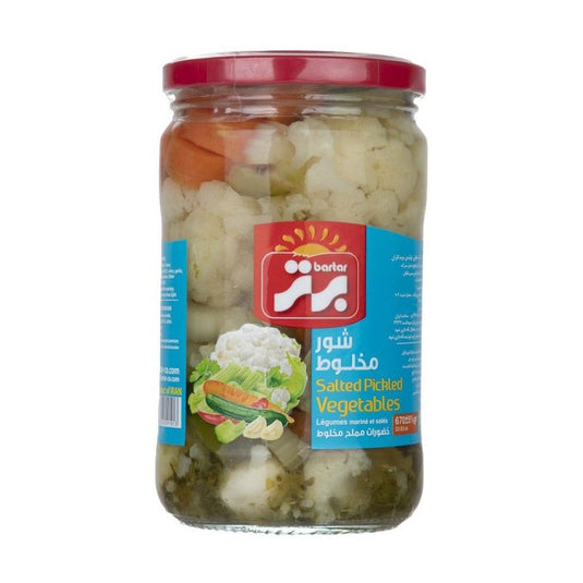 Bartar Pichels Makhloot Shoor Pichels 670 Grams Jar of Pichls
