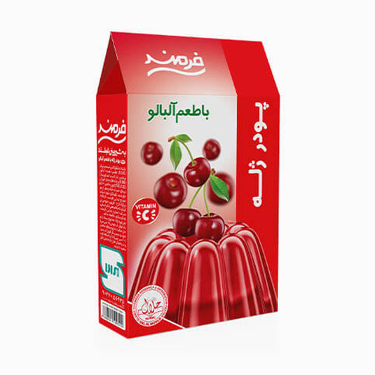 Farmand Dessert Jelly Soure Cherry Jelly Dessert 100 Gram Pack Of Jelly